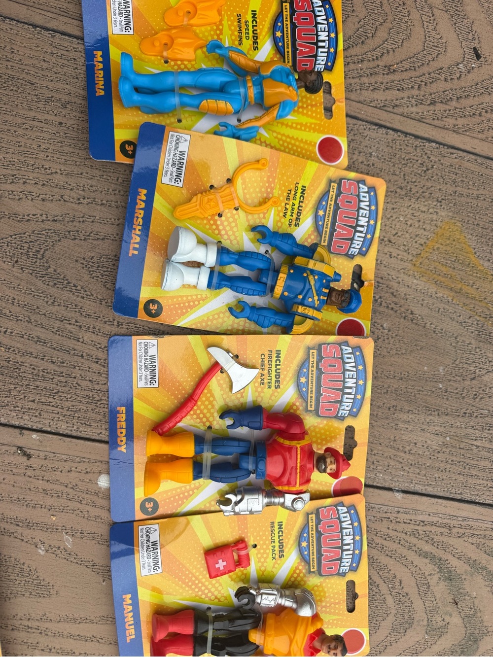 50 Kids Action Figure - Blue and Orange Rescue Hero (Set)
